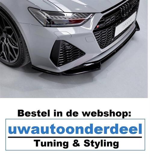 Spoiler Splitter Lip Skirt Geschikt Voor Audi RS6 C8 Avant S, Auto diversen, Tuning en Styling, Verzenden