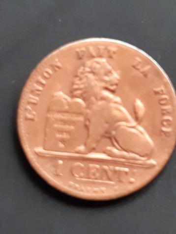 Oude Munten België- Leopold II - 1 Centiem - 1870 Fr- 1882 F beschikbaar voor biedingen