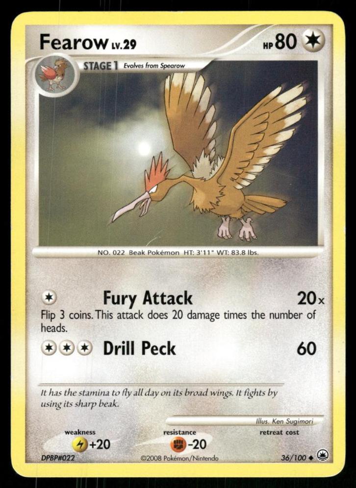 Fearow 36/100 - Majestic Dawn, Hobby en Vrije tijd, Verzamelkaartspellen | Pokémon, Gebruikt, Verzenden