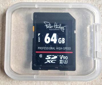 Peter Hadley 64 GB SDXC 10 UHS-2 V90 SD-kaart