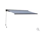Zonneluifel 4x3 grijs (nieuw in verpakking), Ophalen, Nieuw