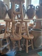 Klein hout tabouret 15cm/€8 + 17cm€10, Huis en Inrichting, Ophalen, Hout