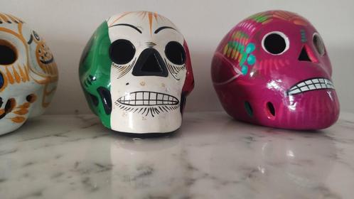 Set Mexicaanse schedels, Antiek en Kunst, Antiek | Keramiek en Aardewerk, Ophalen