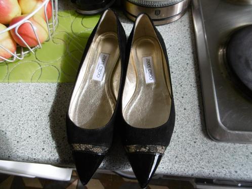dames schoenen merk "jimmy choo london", maat 38 zwart, Kleding | Dames, Schoenen, Zo goed als nieuw, Ballerina's, Zwart, Ophalen of Verzenden