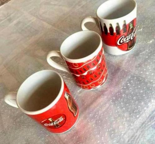 3x Coca Cola 1997 Mok Kom Beker Retro Vintage Verzamel cups, Verzamelen, Merken en Reclamevoorwerpen, Ophalen of Verzenden