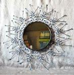 § miroir mural soleil fantaisie perle bleu, Maison & Meubles, Accessoires pour la Maison | Miroirs, Rond, Utilisé, Enlèvement ou Envoi