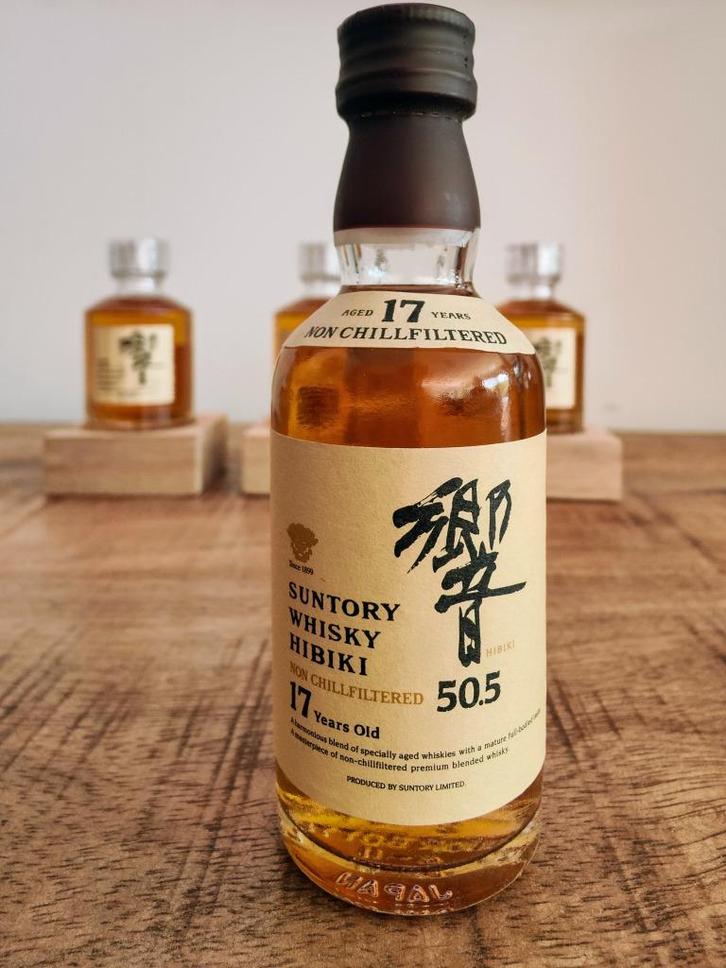 Hibiki Suntory Whisky 17 Year Old 50.5 Miniature Rare!! 50ml, Verzamelen, Wijnen, Nieuw, Overige typen, Overige gebieden, Vol