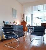MR fauteuil mies vd rohe marcel breuer bauhaus mart stam, Ophalen of Verzenden, Zo goed als nieuw, Zwart, Leer