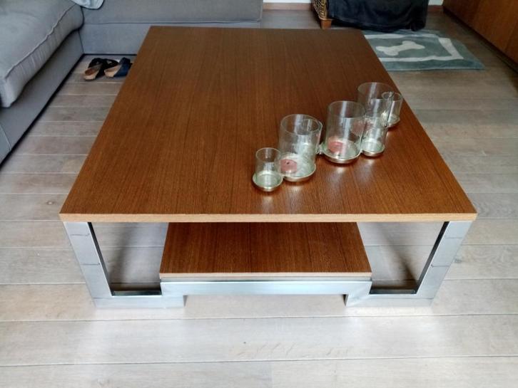 salontafel te koop, Huis en Inrichting, Tafels | Salontafels, Gebruikt, Minder dan 50 cm, 50 tot 100 cm, 100 tot 150 cm, Rechthoekig