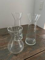 VINTAGE HYACINTGLAZEN VAAS BLOEMBOL GLASWERK, Antiek en Kunst, Ophalen of Verzenden