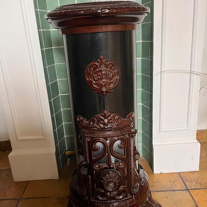 Gaskachel GODIN, Huis en Inrichting, Kachels, Zo goed als nieuw, Vrijstaand, Gaskachel, Gas, Ophalen