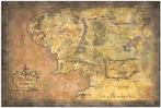 Carte du Seigneur des Anneaux | Affiche | LIVRAISON GRATUITE