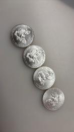 4 stuks American Eagle - 1 ounce per stuk Zilver, Postzegels en Munten, Ophalen of Verzenden, Zilver