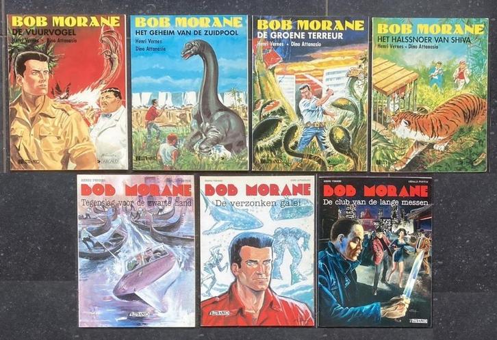 Bob Morane - 7 strips - Lefrancq uitgaven, Boeken, Stripverhalen, Meerdere stripboeken, Ophalen of Verzenden