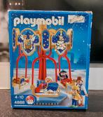 Playmobil kerst draaimolen 4888 + snoepkraam 5555, Ophalen, Zo goed als nieuw, Complete set