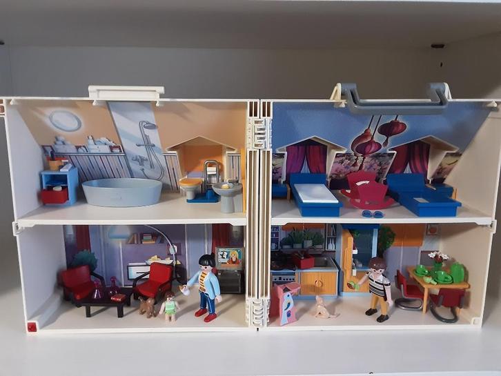 PLaymobil meeneem poppenhuis - compleet, Kinderen en Baby's, Speelgoed | Playmobil, Zo goed als nieuw, Complete set, Ophalen of Verzenden