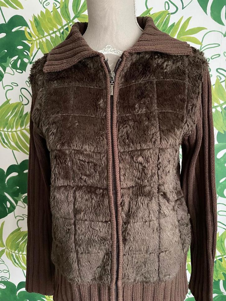 bruine pull teddy S. Oliver - 38, Kleding | Dames, Truien en Vesten, Zo goed als nieuw, Maat 38/40 (M), Bruin, Verzenden