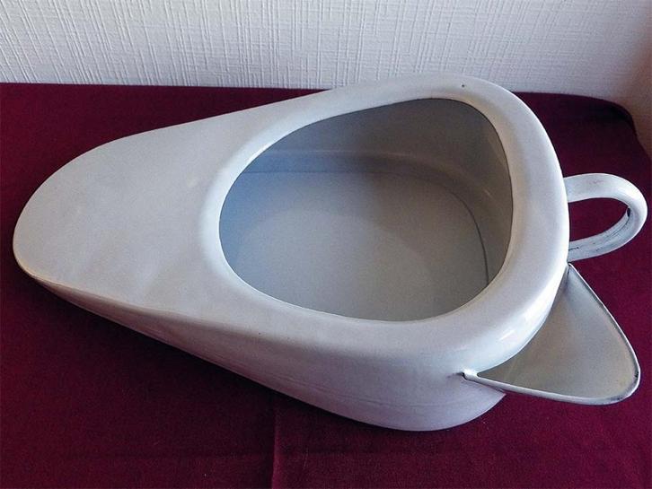Antieke Bedpan/Ondersteek., Antiek en Kunst, Curiosa en Brocante, Ophalen