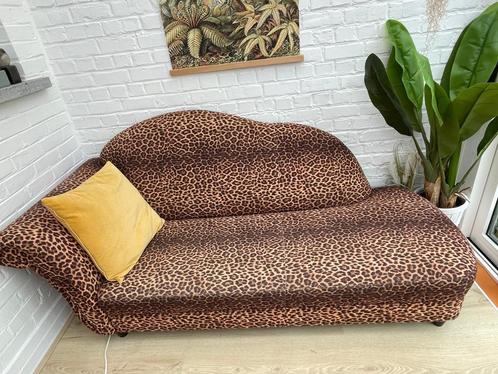 salon-loungeset met luipaardmotief, Huis en Inrichting, Zetels | Complete zithoeken, Gebruikt, Stof, Ophalen