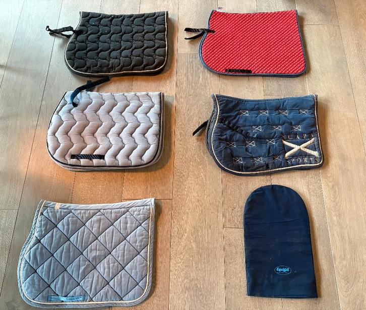 Zadeldekkenset voor paardrijden, Dieren en Toebehoren, Paarden en Pony's | Dekens en Dekjes, Gebruikt, Ophalen of Verzenden