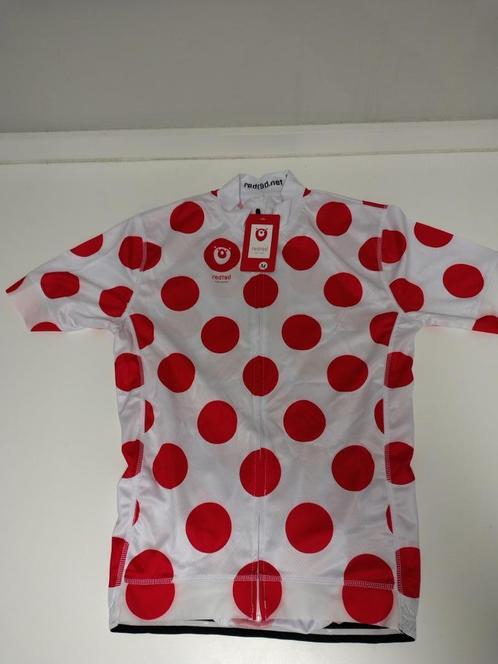 Retro Wielershirt Rood/Wit - REDTED - M, Fietsen en Brommers, Fietsaccessoires | Fietskleding, Nieuw, Bovenkleding, M, Ophalen of Verzenden
