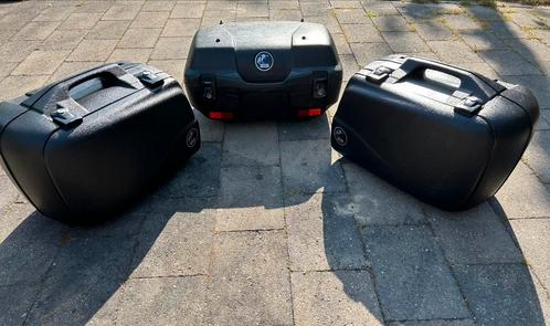 Setje motor koffers + koffers drager, Motoren, Accessoires | Koffers en Tassen, Gebruikt, Ophalen