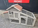 nieuw Konijn of kippenhokje met ren cottage grijs, Dieren en Toebehoren, Ophalen of Verzenden, Nieuw, Ren, Konijn