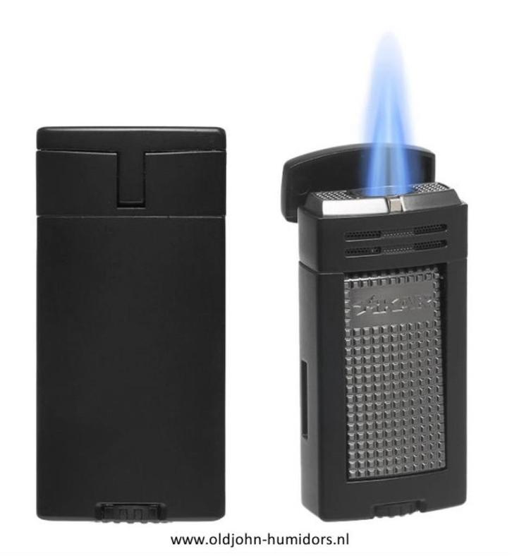 XIKAR SIGAARAANSTEKER ION DOUBLE JETFLAME BLACK   sas58, Verzamelen, Rookartikelen, Aanstekers en Luciferdoosjes, Aansteker, Verzenden