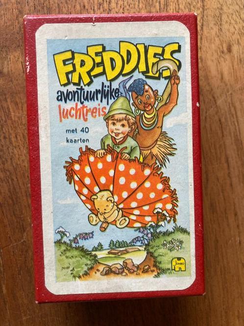 Freddies avontuurlijke luchtreis ouderwets kwartet kaartspel, Verzamelen, Speelkaarten, Jokers en Kwartetten, Zo goed als nieuw