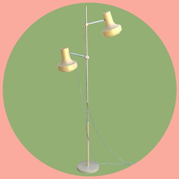 Mid-century modern vloerlamp, Huis en Inrichting, Lampen | Vloerlampen, Gebruikt, 150 tot 200 cm, Metaal, Ophalen