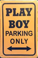 Metalen rusty-old wandplaat Playboy Parking Only, Ophalen of Verzenden