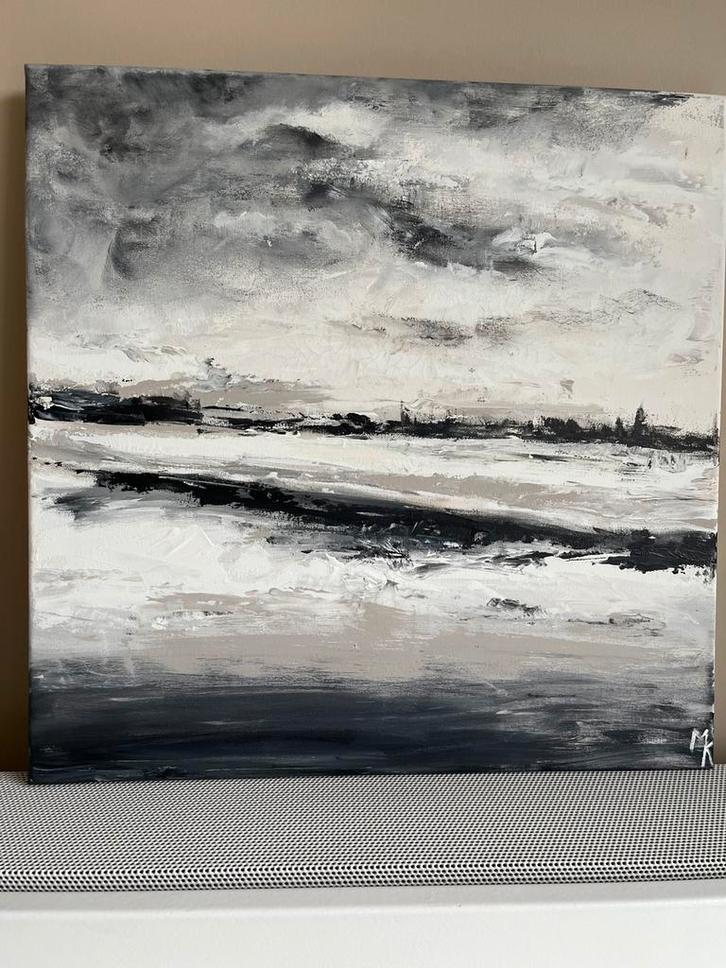 Tijdloos abstract schilderij Mk Art, Antiek en Kunst, Kunst | Schilderijen | Abstract, Ophalen of Verzenden