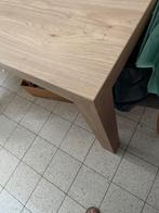 Grande table rectangulaire en bois clair, Ophalen, Zo goed als nieuw, Rechthoekig