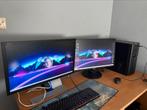 Gaming/desktop pc met monitoren, Games en Spelcomputers, Ophalen, Zo goed als nieuw