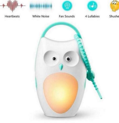 Uil nachtlamp wekker Baby babywekker + 8 geluiden oplaadbaar, Elektronische apparatuur, Wekkers, Ophalen of Verzenden