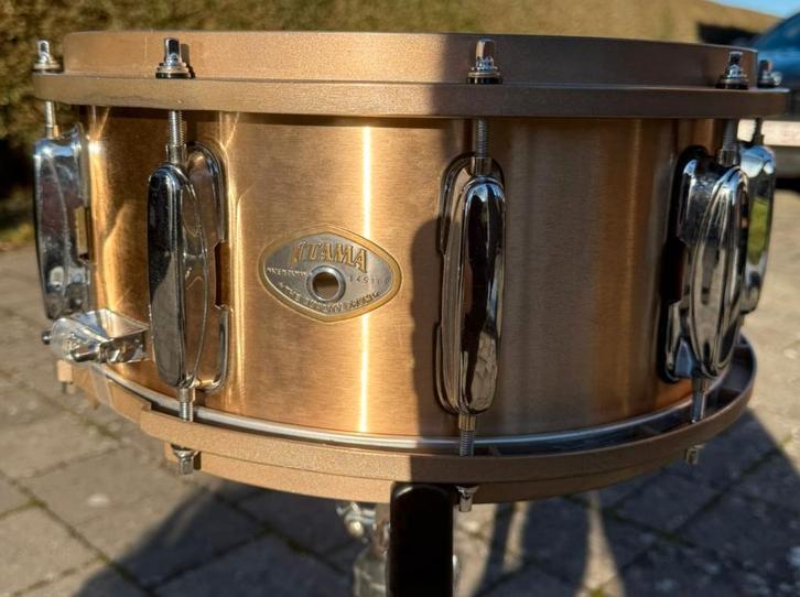 Tama bell brass late 90s snare, Muziek en Instrumenten, Drumstellen en Slagwerk, Gebruikt, Tama, Ophalen