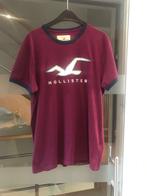 Bordeaux heren t shirt maat large merk Hollister, Kleding | Heren, T-shirts, Maat 52/54 (L), Overige kleuren, Ophalen of Verzenden