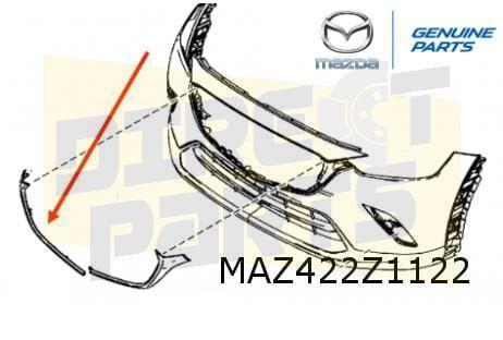 Mazda CX-3 voorbumpergrillelijst Rechts Origineel! D10J507J0, Auto-onderdelen, Carrosserie, Mazda, Nieuw, Verzenden