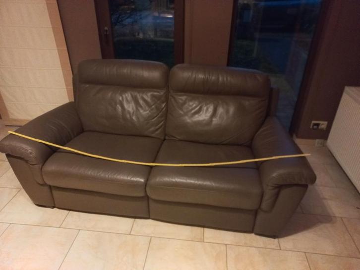 fauteuil, Maison & Meubles, Fauteuils, Utilisé, Cuir, 125 cm ou plus, 75 à 100 cm, Enlèvement