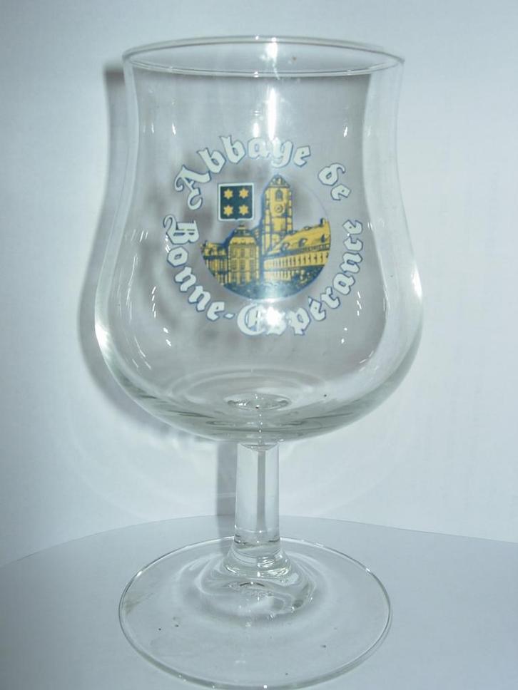 Bonne-Esperance Abbey bierglas, Verzamelen, Biermerken, Gebruikt, Glas of Glazen, Ophalen of Verzenden