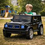 Elektrische Kinderauto 12V–Mercedes-Benz G-Klasse EQG |Zwart, Ophalen of Verzenden, Nieuw