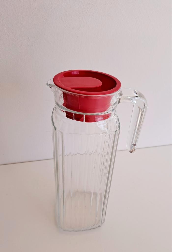 Vintage glazen kan Arcoroc France, Huis en Inrichting, Keuken | Servies, Zo goed als nieuw, Glas, Ophalen of Verzenden