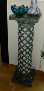 Prachtige, groene marmeren zuil in uitstekende staat, Huis en Inrichting, Ophalen, Zo goed als nieuw