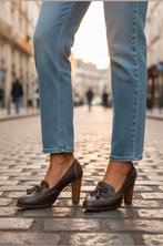 ✨️NILA&NILA Leren pumps Maat 37 - Met BUNDELKORTING‼️✨️✨️, Kleding | Dames, Pumps, Bruin, Ophalen of Verzenden, Zo goed als nieuw