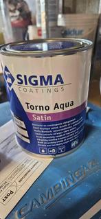 1l peinture SIGMA Torno Satin Bleu, Doe-het-zelf en Bouw, Verf, Beits en Lak, Ophalen, Nieuw, Verf, 5 tot 10 liter