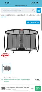 Berg Deluxe net XL - trampoline Berg Champion inground 430, Kinderen en Baby's, Ophalen, Zo goed als nieuw