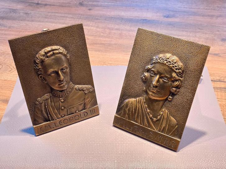 Portrait Roi Léopold III et de la Reine Astrid, Verzamelen, Koningshuis en Royalty, Zo goed als nieuw, Overige typen, Ophalen