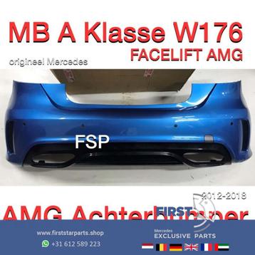 W176 Facelift AMG Achterbumper Mercedes A klasse 2012-2018 Z beschikbaar voor biedingen