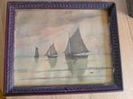 Olieverf - Marine - V. Michael - 35 x 25, Ophalen