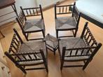Authentieke antieke bobbin-hoekstoelen (set 4 + krukje) – wa, Antiek en Kunst, Ophalen